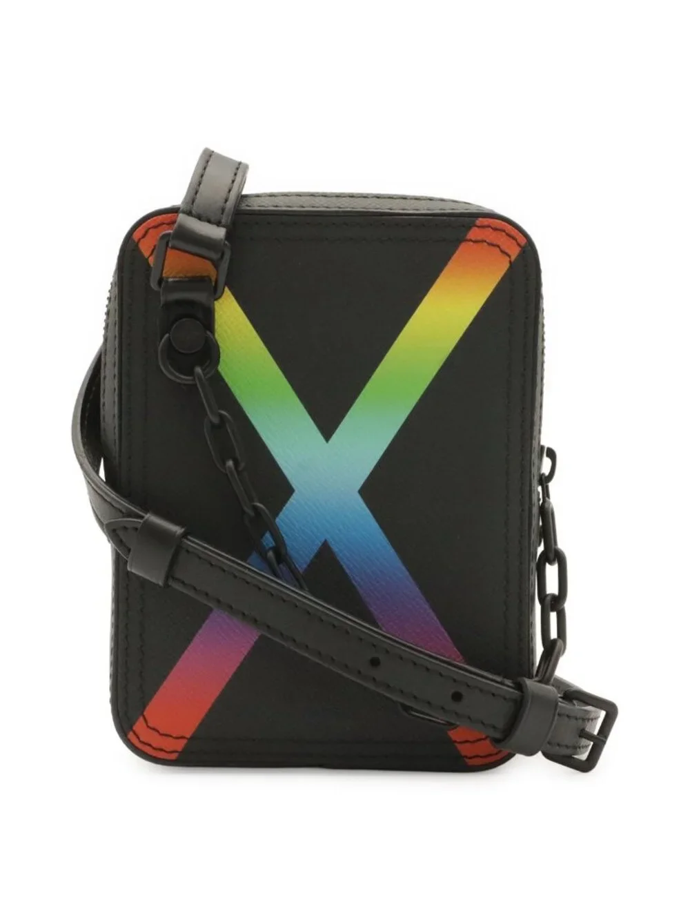 Louis Vuitton Taiga Rainbow Danube Messenger Shoulder Bag Pochette Crossbody